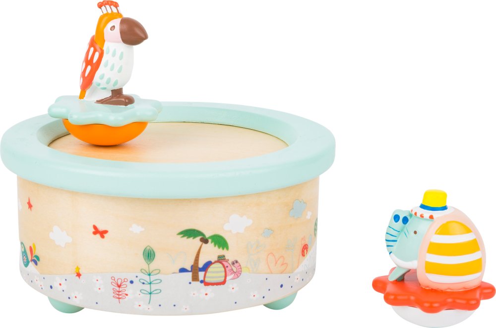 small foot Boîte à musique avec éléphant et perroquet – Image 3