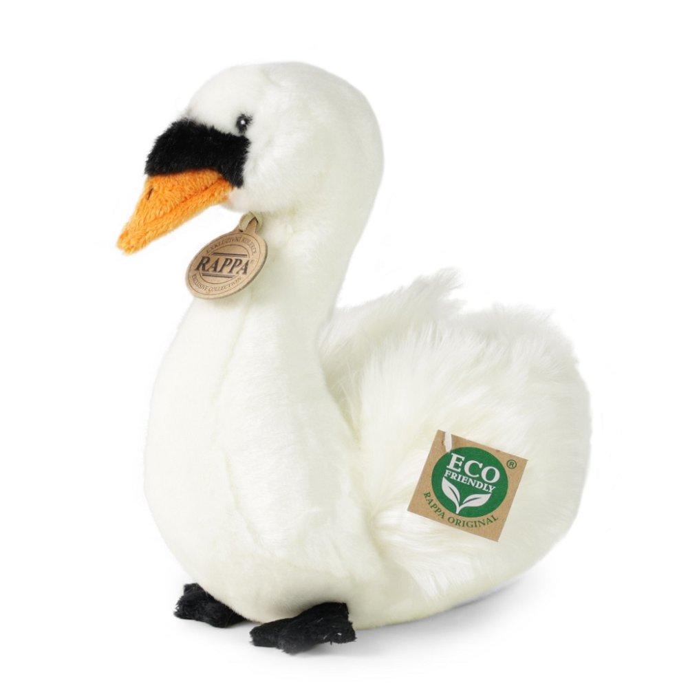 Rappa Peluche uccello cigno seduto 23 cm ECO-FRIENDLY