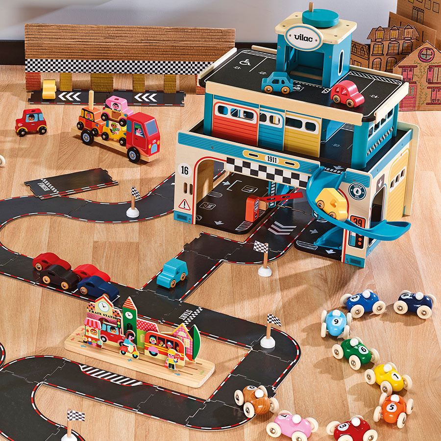 Vilac Set di 4 macchinine in legno City Vilacity - immagine 6