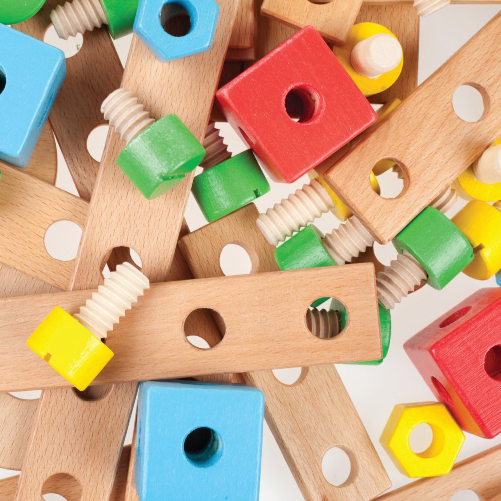 Tidlo Jeu de construction pliable en bois – Image 4