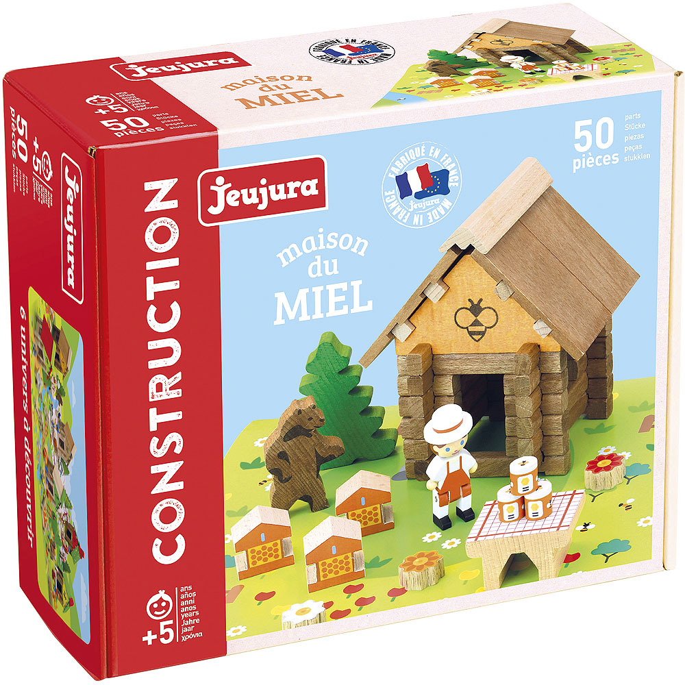 Jeujura Wooden Construction Set 50 Pieces Beehive - Image 4
