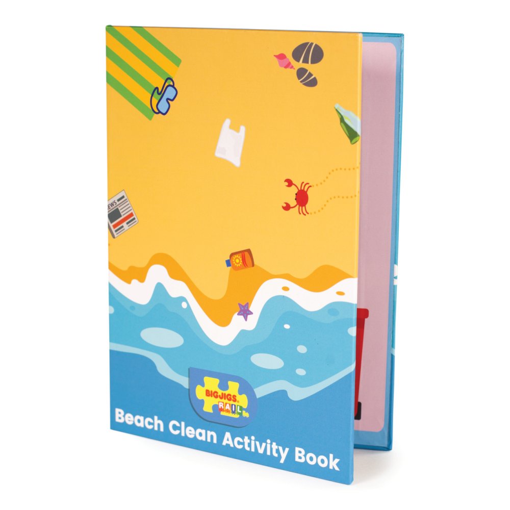 Bigjigs Rail Pista Ferroviaria in Legno Pulizia Costiera 70 pezzi - immagine 5