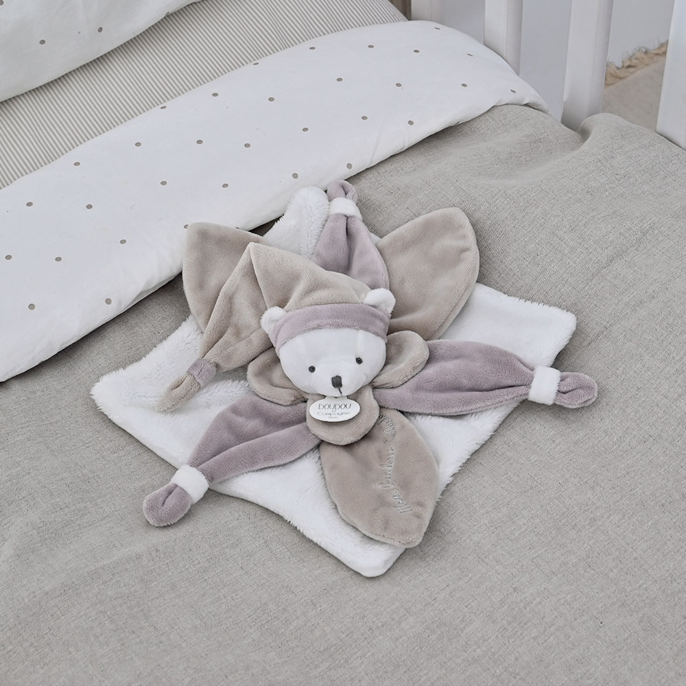 Coffret cadeau Doudou - lange en peluche ours beige 24 cm – Image 6