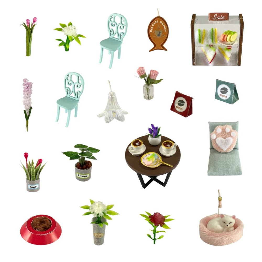 2Kids Toys miniatura domku Kocia kawiarnia z ogródkiem - obrazek 5