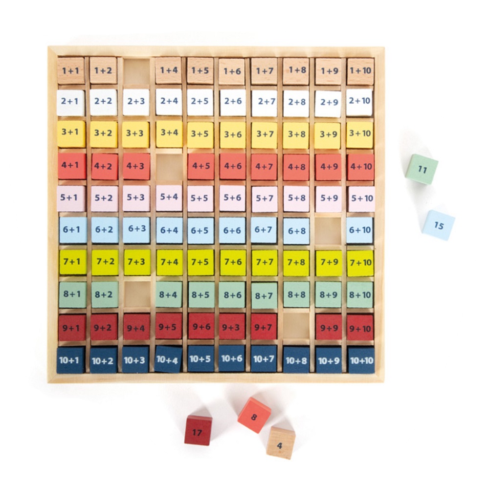 small foot Tableau d'apprentissage en bois pour l'addition
