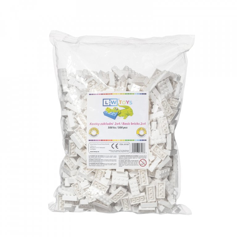L-W Toys Jeu de construction pour enfants briques de base 2x4 500 pièces