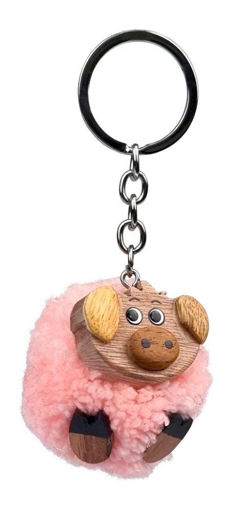 2Kids Toys Porte-clés en bois pompon Cochon – Image 4