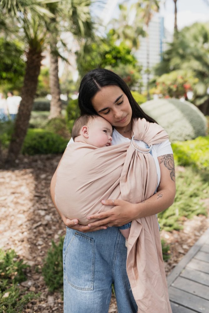 BOBA Babahordozó / kendő Ring Wrap - Peony - Image 3