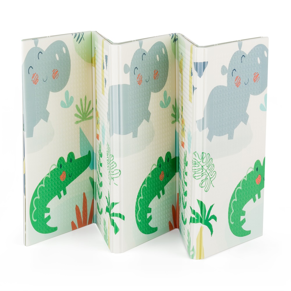 PETITE&MARS Összecsukható játszószőnyeg Campy Jungle&Hexagon