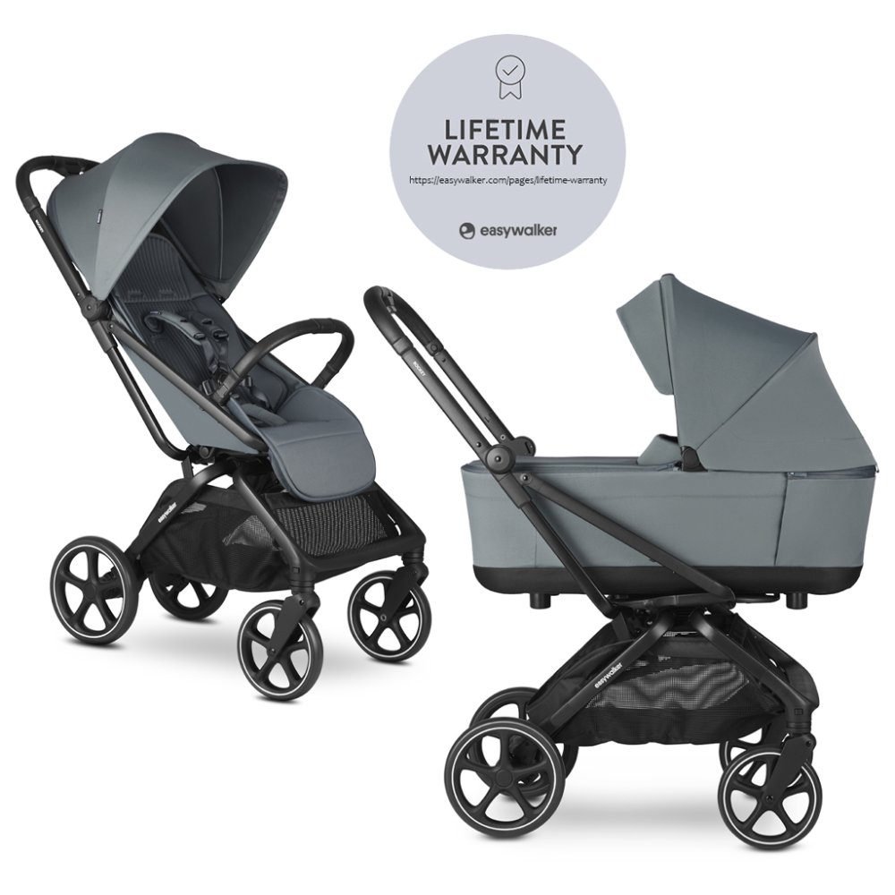 EASYWALKER Kombikinderwagen Rockey L Smooth Grey