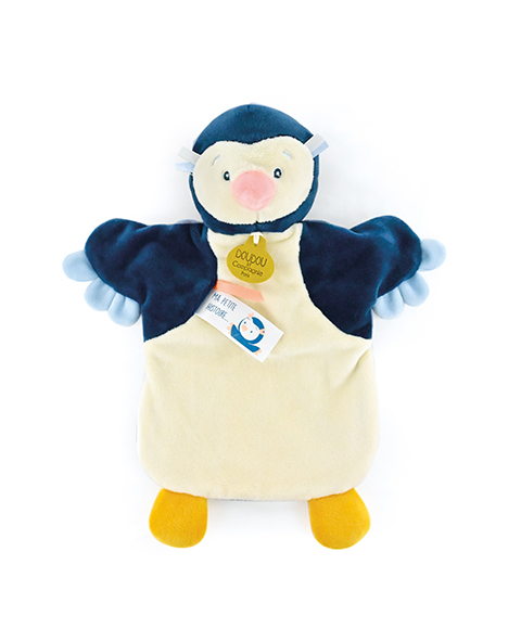 Doudou Marionetta di peluche pinguino 25 cm