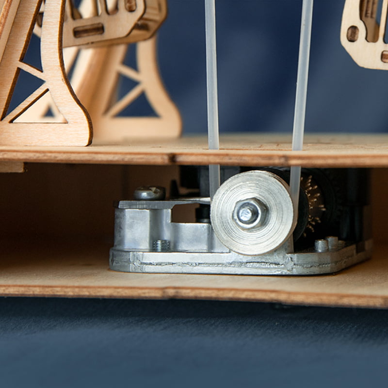 RoboTime Puzzle 3D en bois Boîte à musique Grande Roue – Image 3