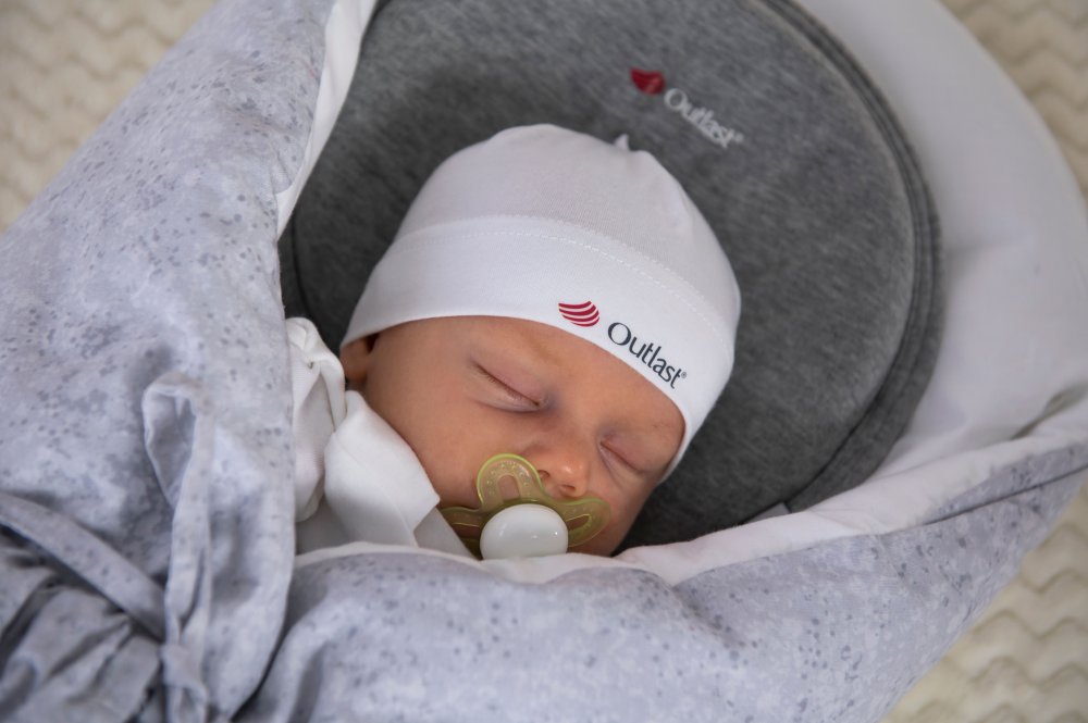 Wickel Puck mit Schnürung, fester Rücken ANGEL - Outlast® - grauer Marmor – Bild 6