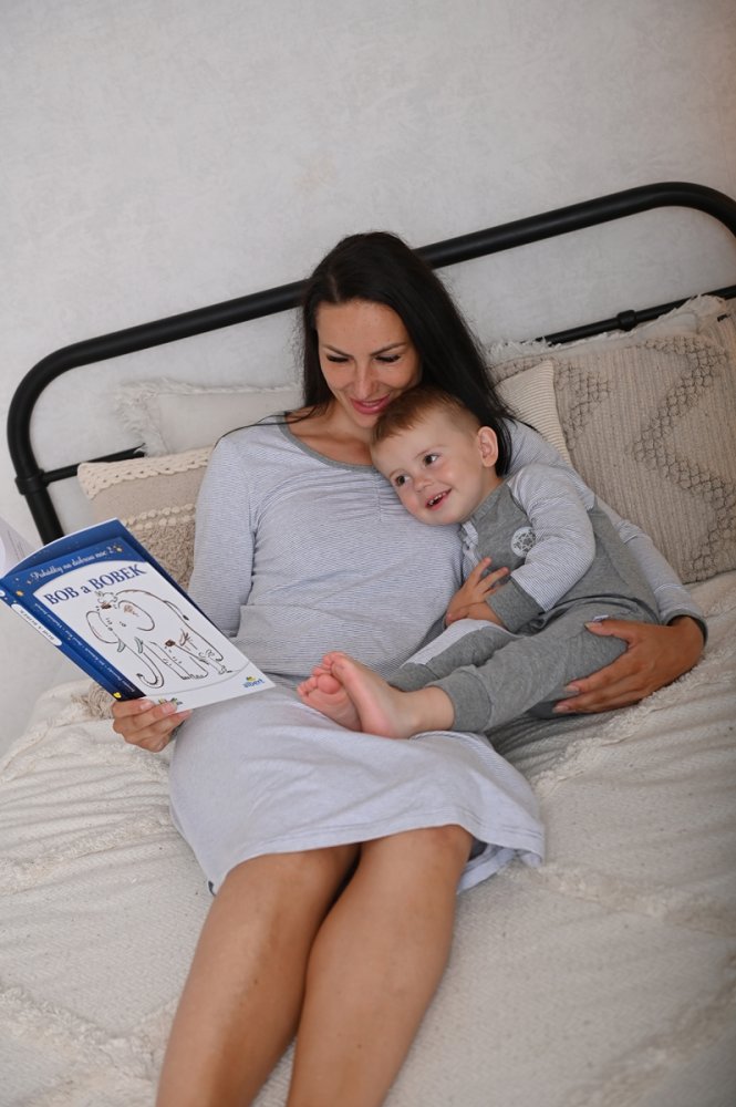 Tutina sottile DR bordi Outlast® - mélange grigio/striscia mélange bianco-grigio 98 - immagine 4