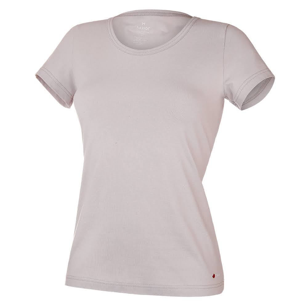 T-shirt BASIC KR da donna sottile Outlast® - pearl M