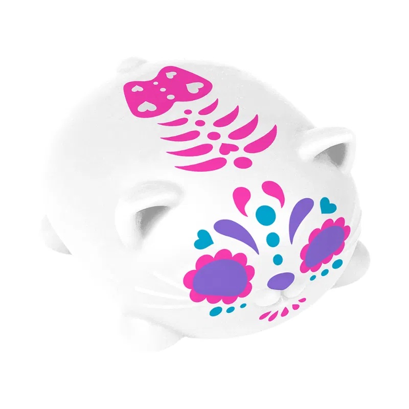 Schylling NeeDoh Mačkací Sugar Skull kočka svítící ve tmě (obrázek 4)