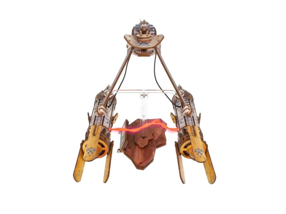 Ugears 3D dřevěná mechanická skládačka Star Wars Závodní kluzák Anakin Skywalker