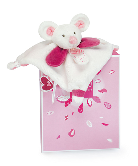 Doudou Dárková sada - Plyšová mini hračka muchláček 20 cm