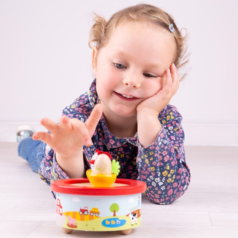 Bigjigs Toys Dřevěná hrací skříňka farma (obrázek 3)