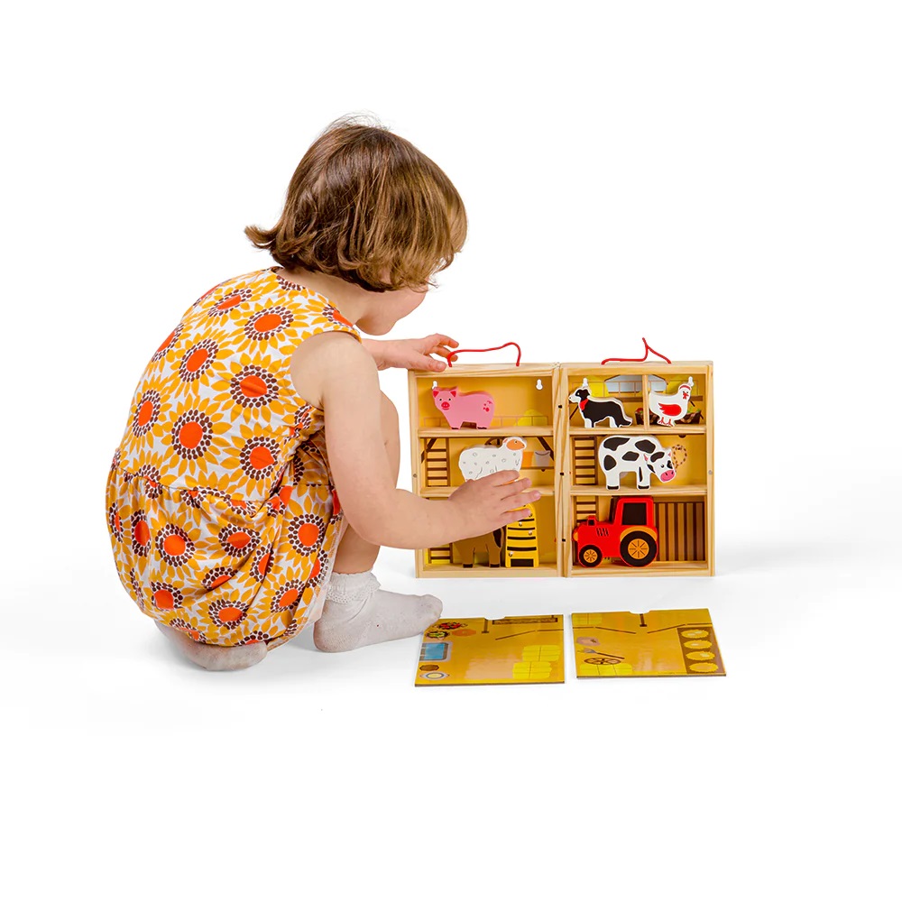Bigjigs Toys Krabička na hraní farma zvířat (obrázek 7)