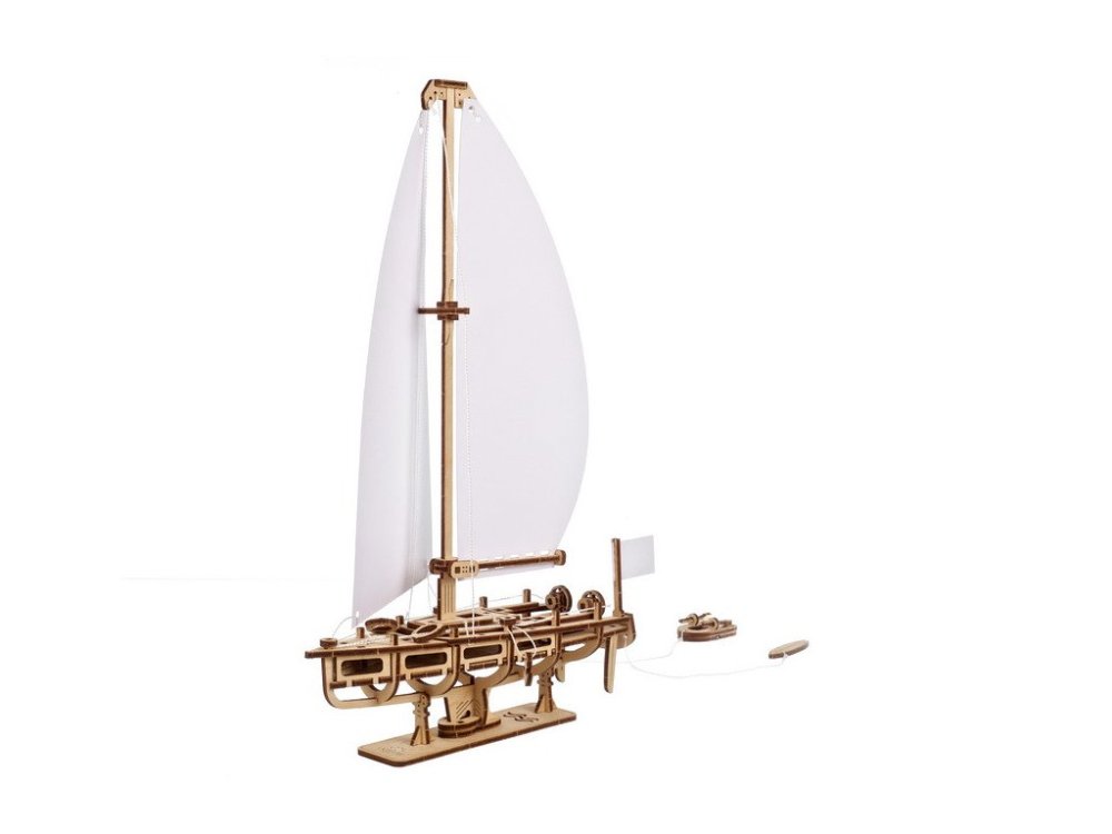 Ugears 3D dřevěné mechanické puzzle Jachta The Ocean Beauty (obrázek 6)