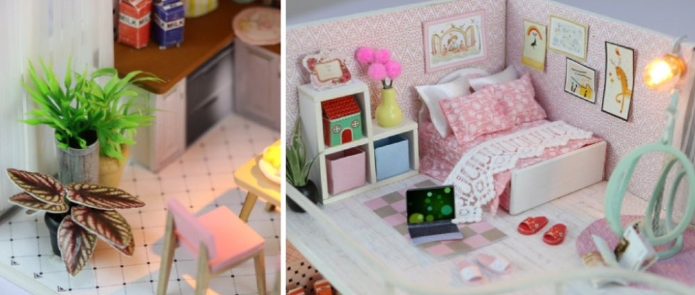 2Kids Toys miniatura domečku Dům Anniny růžové melodie (obrázek 3)