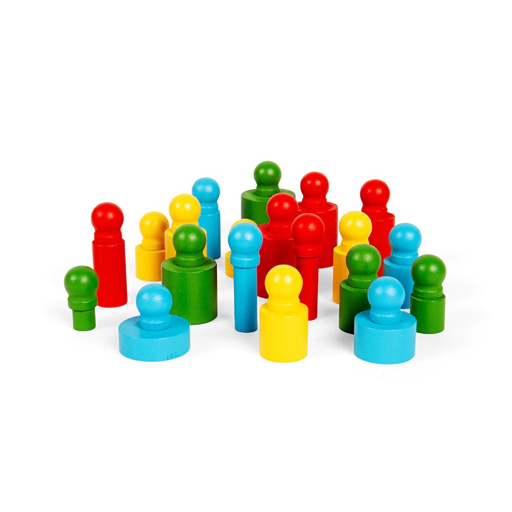 Bigjigs Toys Motorická vkládačka bloky 24 dílků (obrázek 3)