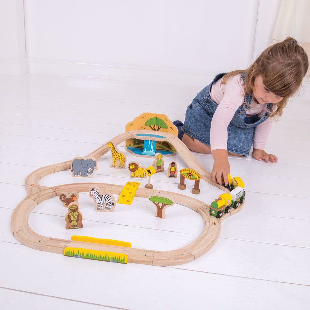 Bigjigs Rail Dřevěná vláčkodráha Safari (obrázek 7)