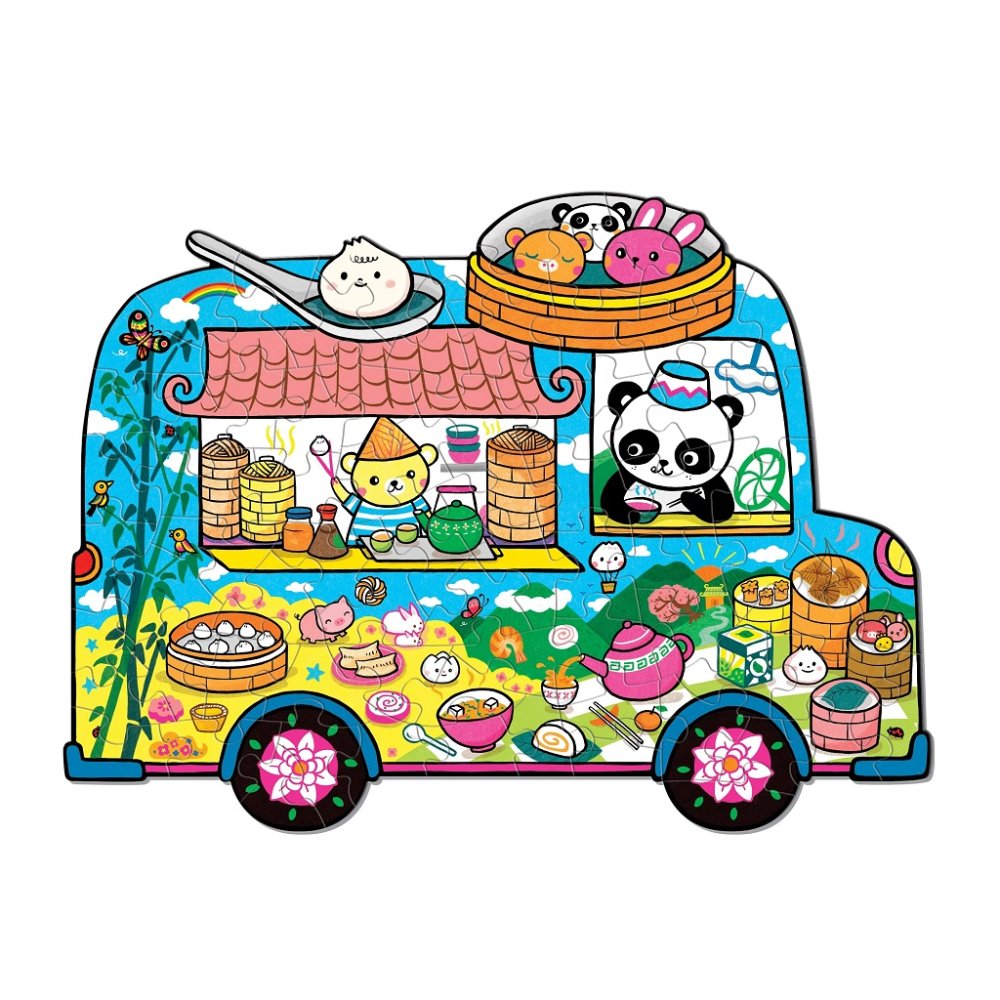 Mudpuppy Puzzle ve tvaru minibusu s občerstvením (obrázek 4)
