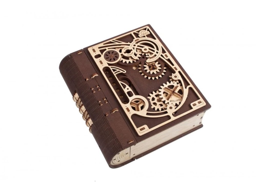 Ugears 3D dřevěné mechanické puzzle Kniha tajemství (obrázek 5)