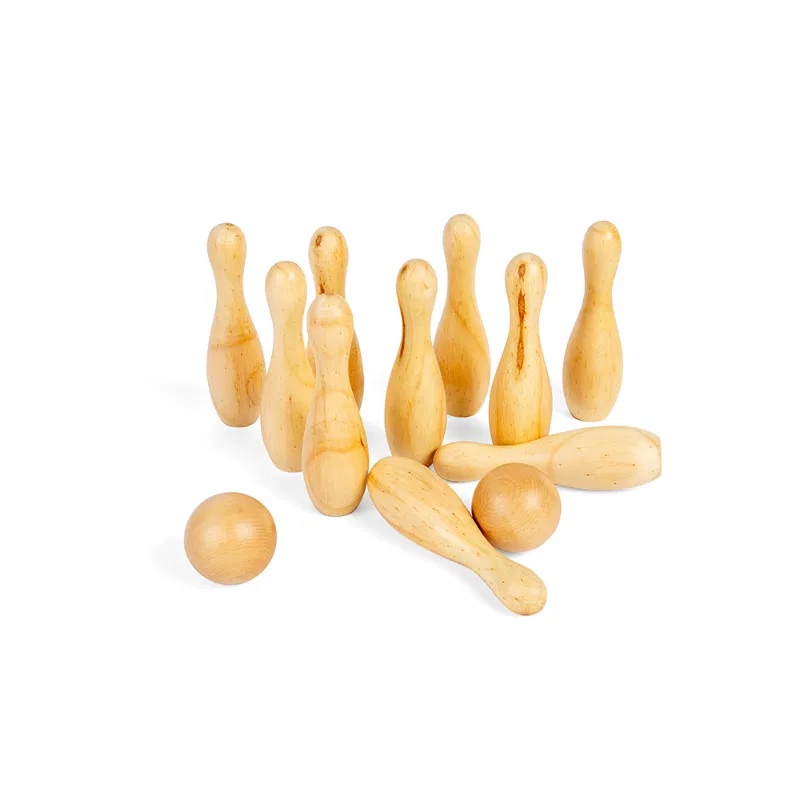 Bigjigs Toys Dřevěné kuželky (obrázek 3)