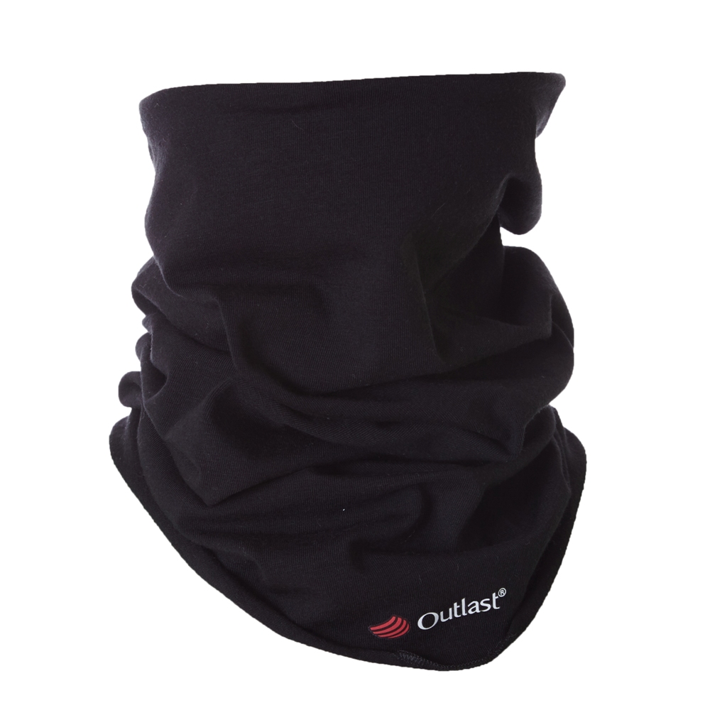 Braga de cuello multifuncional fina Outlast® - negra