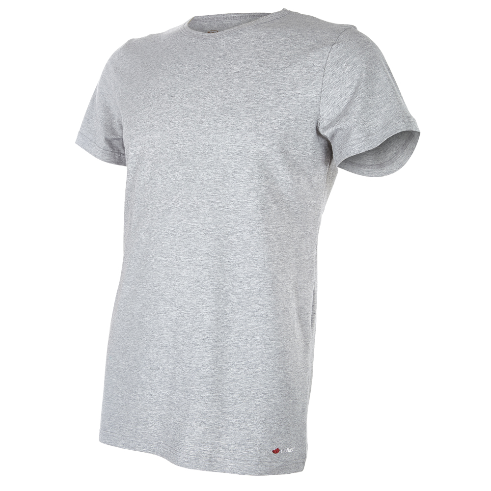 Camiseta de hombre MC fina con cuello en U Outlast® - gris jaspeado XL