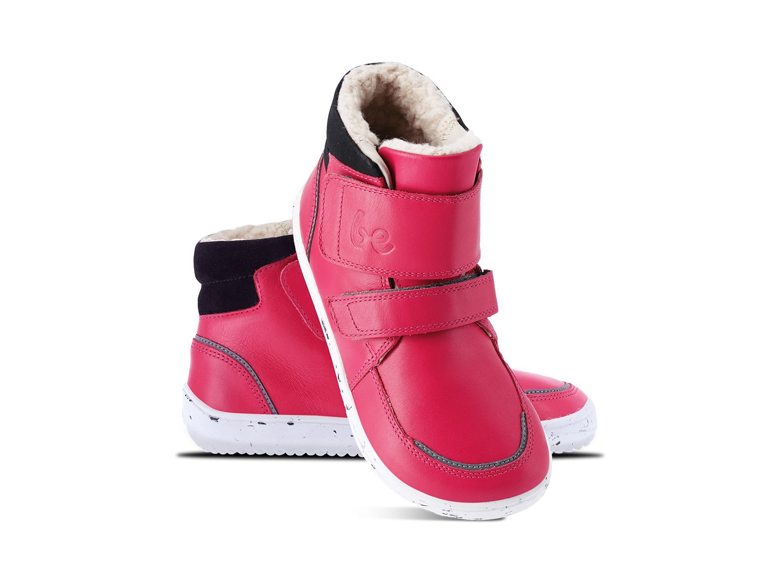 Be Lenka Dětské Zimní Barefoot Boty Panda 2.0 - Raspberry Pink 25