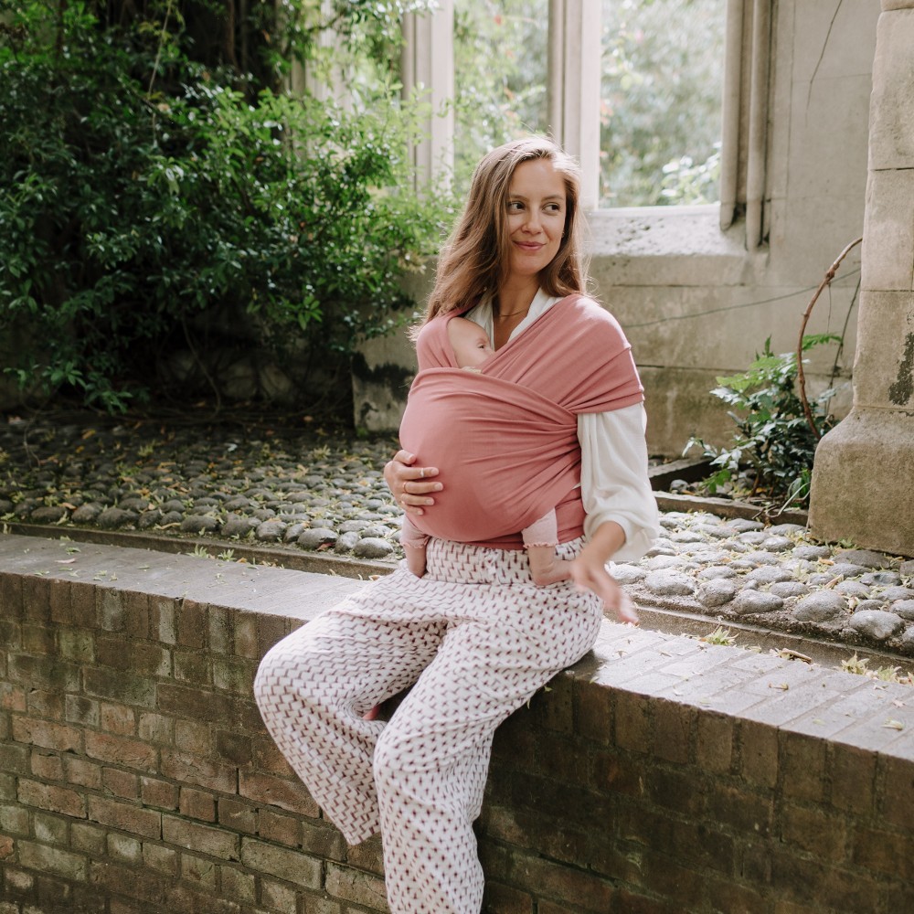 BOBA Porte-bébé / écharpe Classic Wrap - Rose – Image 6