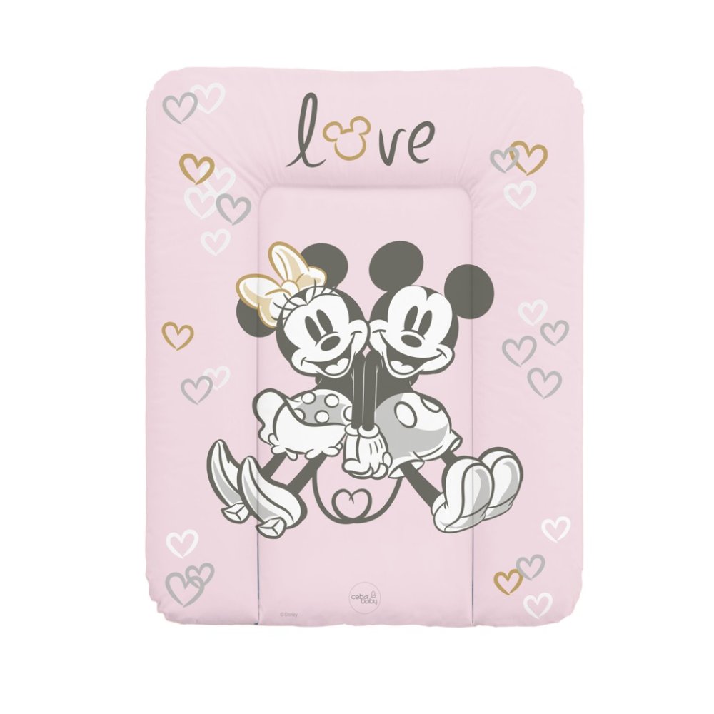 CEBA Podloga Za Presvlačenje Mekana Za Komodu (50x70) Disney Minnie & Mickey Pink