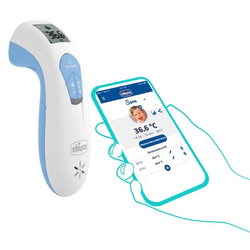 CHICCO Thermomètre numérique infrarouge Thermo Family Bluetooth – Image 3