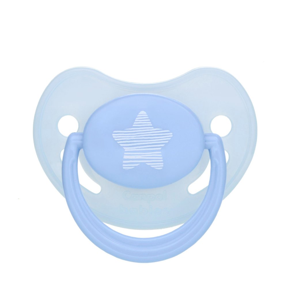 CANPOL BABIES Anatomical Silicone Pacifier 6-18m Pastels - Star