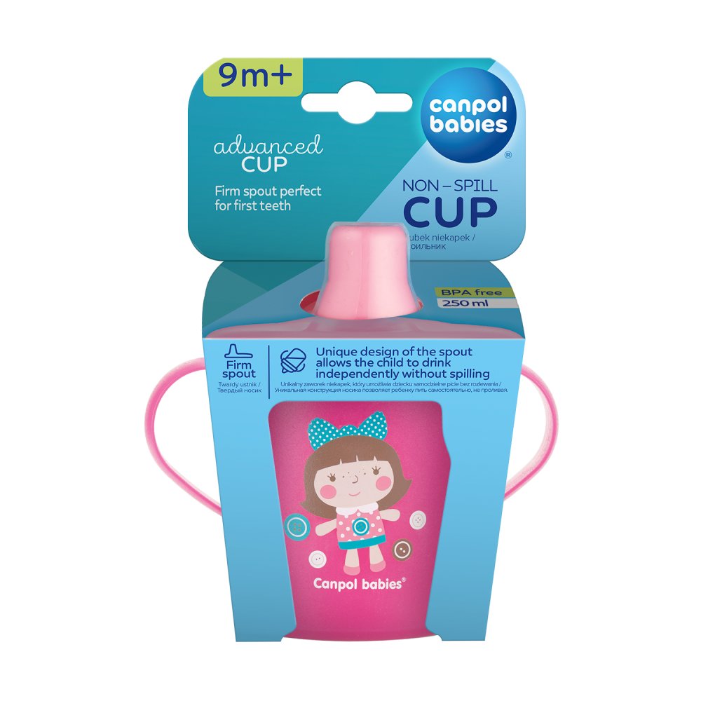 CANPOL BABIES Non-spill Cup TOYS - Pink (250 Ml)