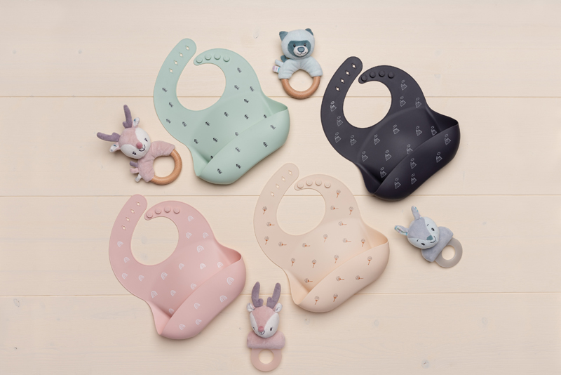 PETITE&MARS Bavaglino in silicone Sam Beige Dente di leone - immagine 4