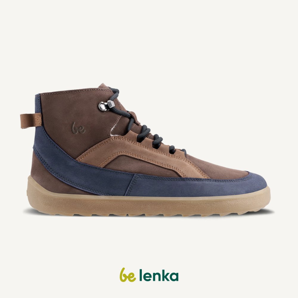 Barfußschuhe Be Lenka York - Braun & Marineblau 37 Brown