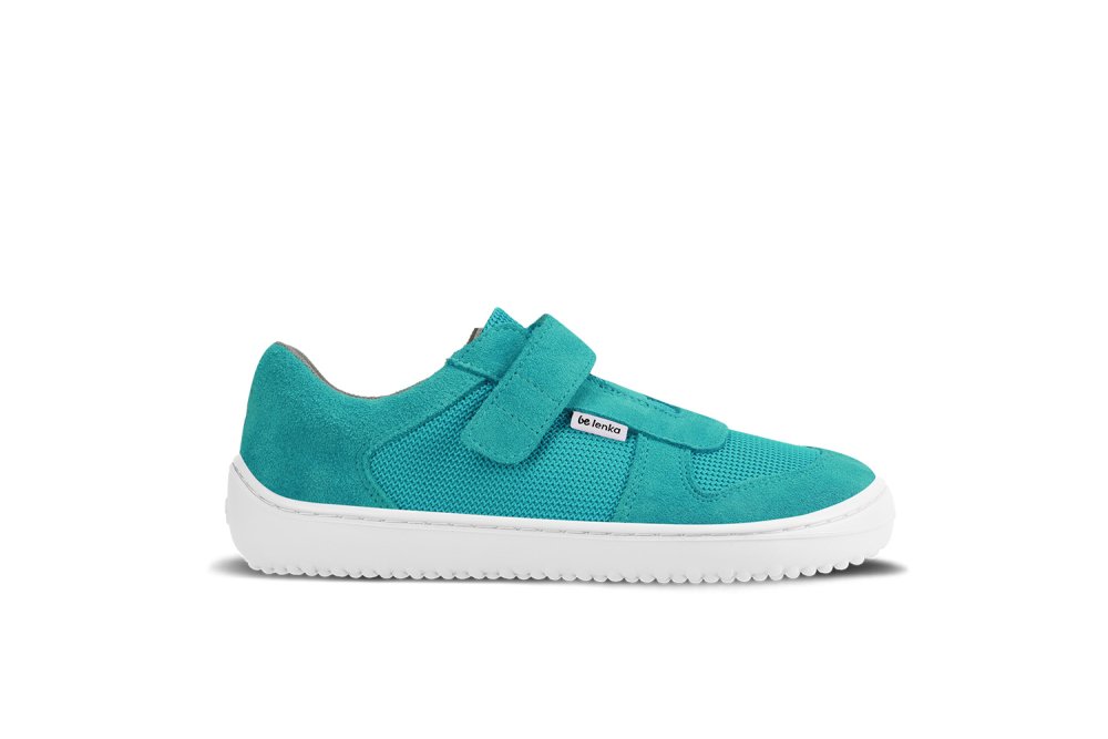 Baskets Pieds Nus Pour Enfants Be Lenka Joy - Turquoise & Blanc 27 Turquoise