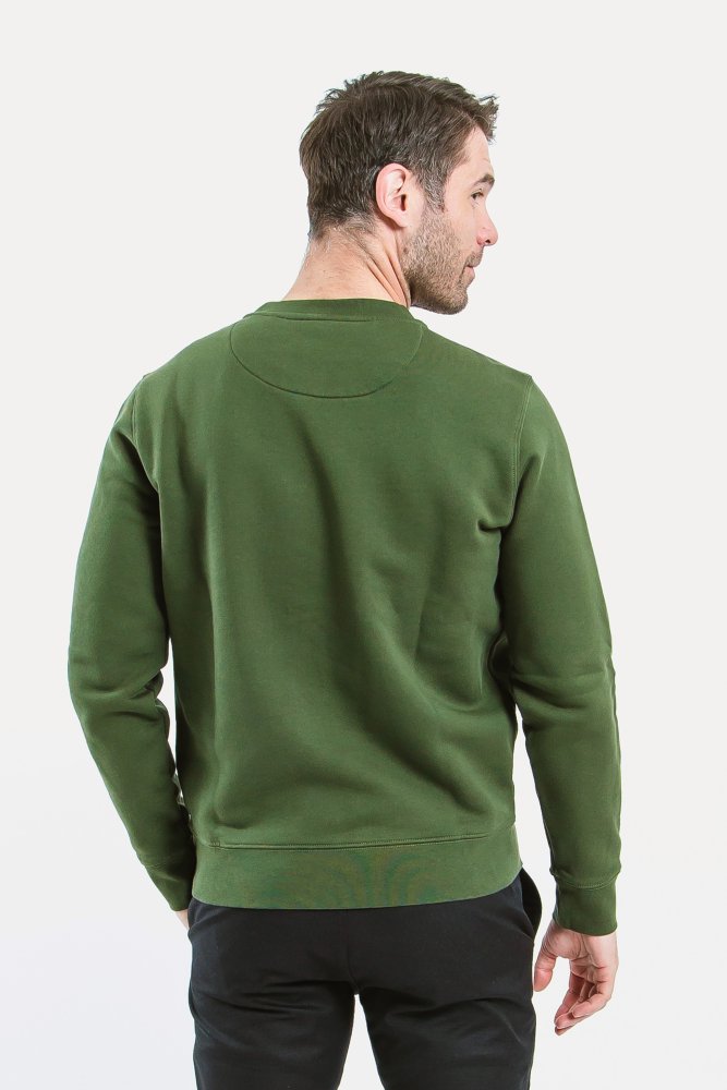 Pánska Mikina Bez Kapucne Be Lenka Essentials - Dark Green XXL Green