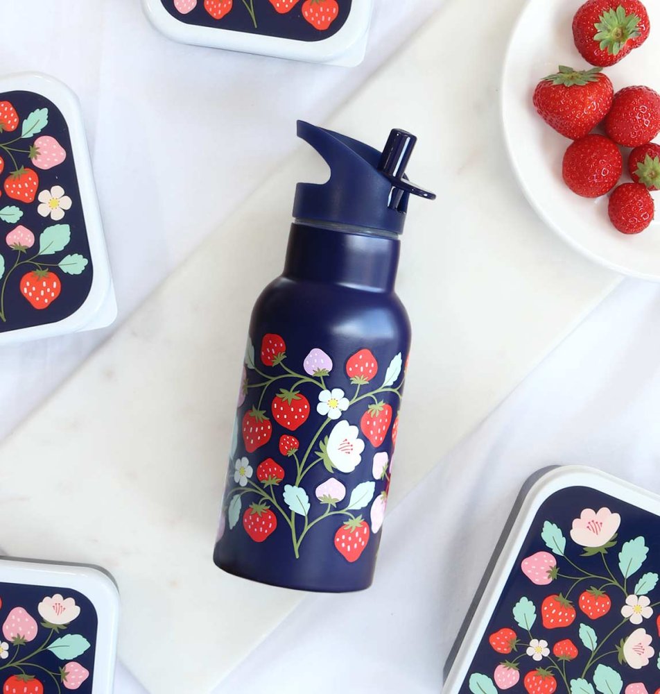 A Little Lovely Company - Borraccia in acciaio inox, 350 ml - Fragole - immagine 6