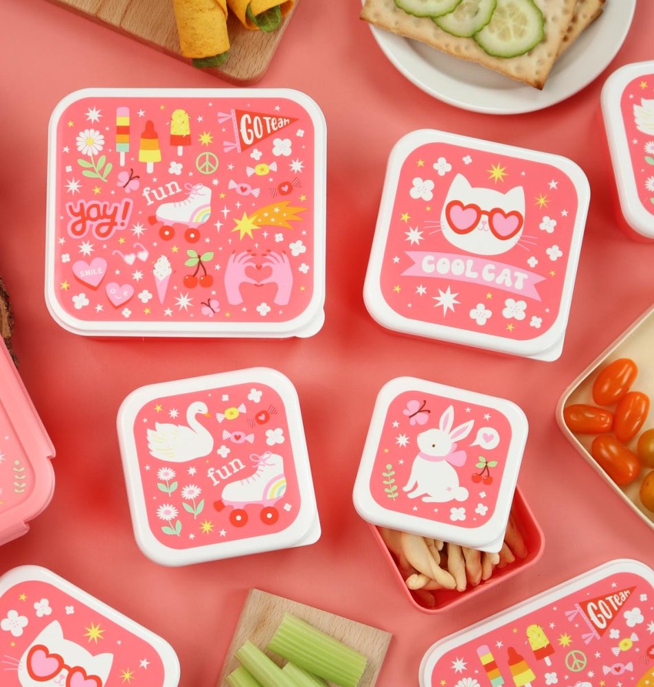 A Little Lovely Company - Ensemble de 4 boîtes à goûter - Fun – Image 5