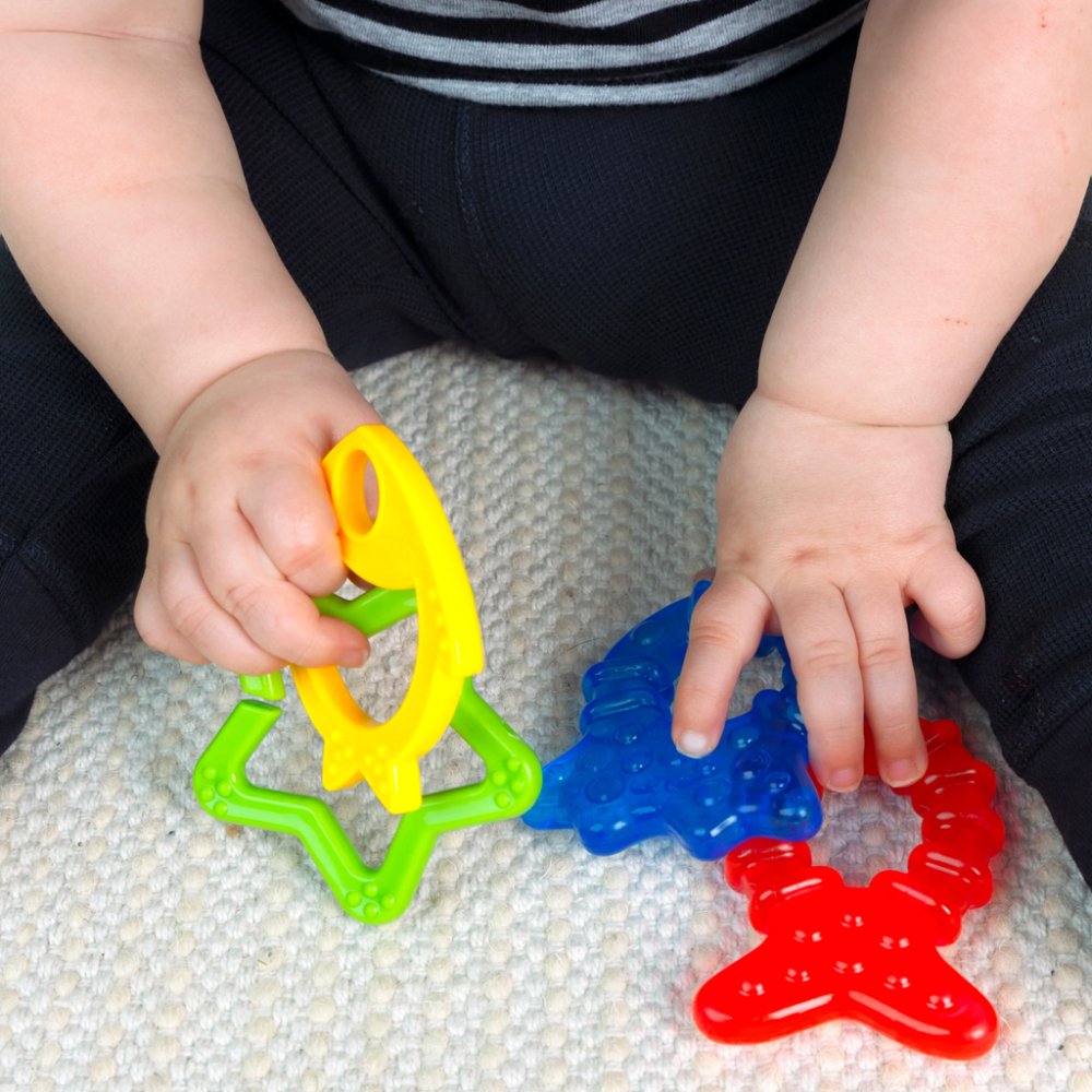 BABY EINSTEIN Massaggiagengive 4 pezzi senza BPA Cool Critters 3m+ - immagine 3