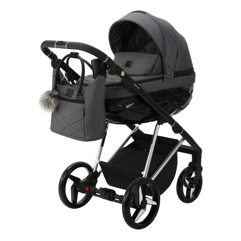 ADAMEX Poussette combinée Quantum Special Edition Graphite/Argent – Image 3