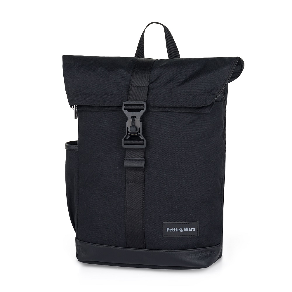 PETITE&MARS Zaino Fasciatoio per Passeggino Jackob Absolute Black