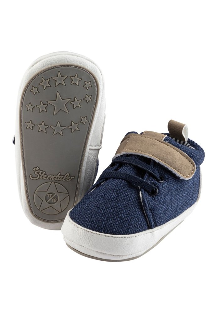 STERNTALER Chaussons antidérapants velcro marron uni taille 20 12-15 m – Image 3