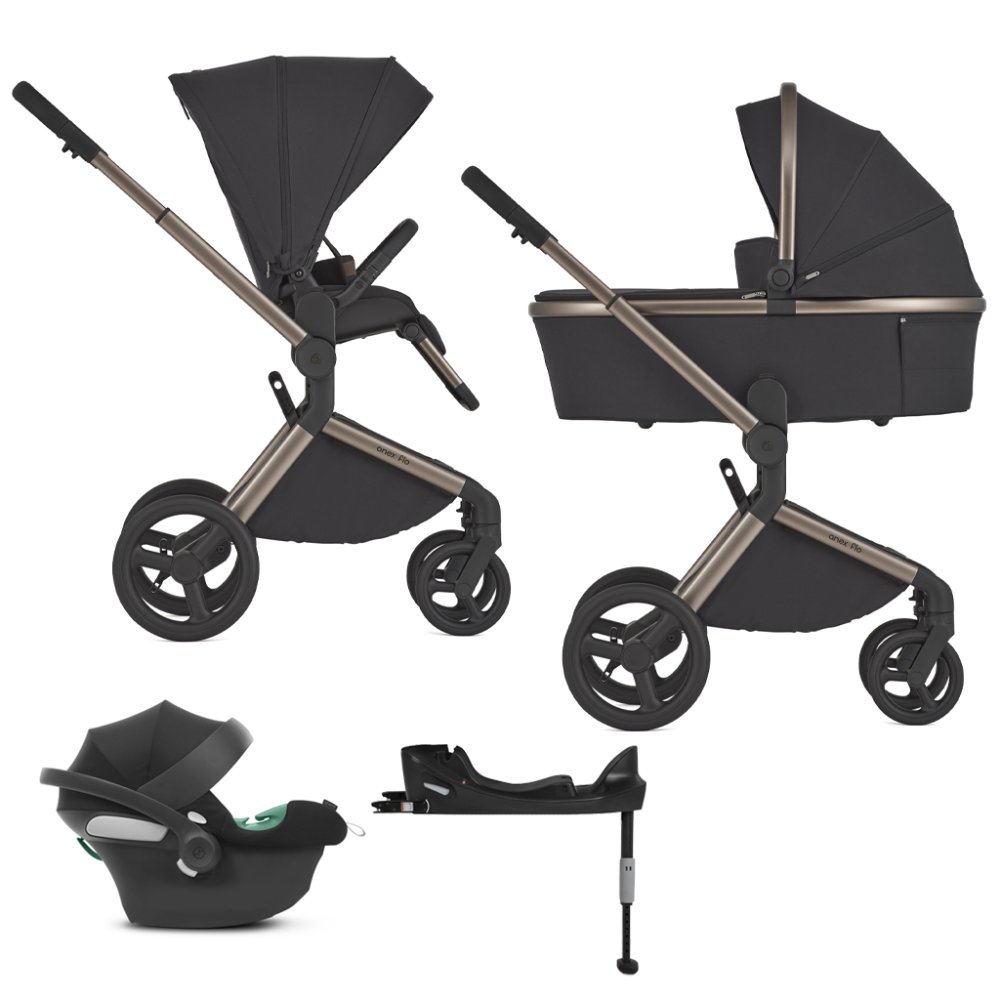ANEX Kombikinderwagen Flo Solo + CYBEX Aton B2 i-Size + Basis
